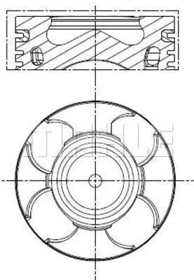 PISTON+SEGMAN - FEDERAL - 55197996