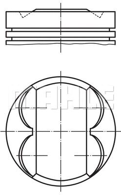 PISTON+SEGMAN - FEDERAL - 5896110