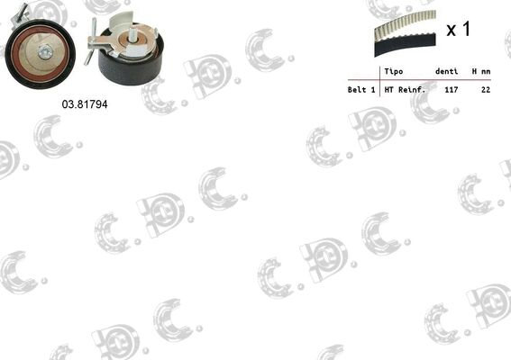 TRIGER SETI - DAYCO - BM5G 8A615 AA