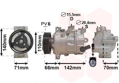 KLIMA KOMPRESÖRÜ - DENSO - 5Q0820803P