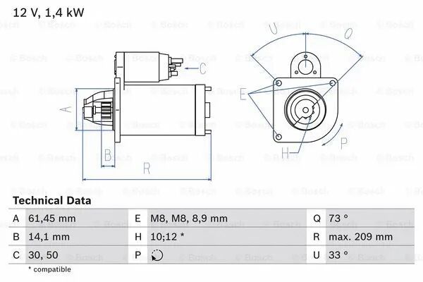 MARS MOTORU - VALEO - 8V21 11000 AE
