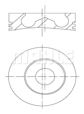 PISTON+SEGMAN - FEDERAL - 7T1Q 6102 AA