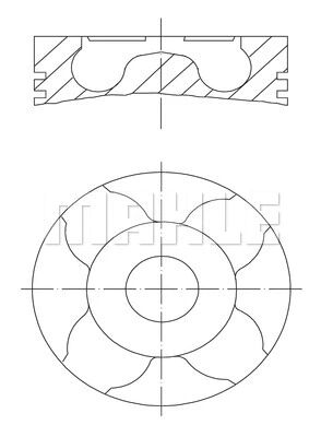 PISTON+SEGMAN - FEDERAL - 7M5Q 6110 AA