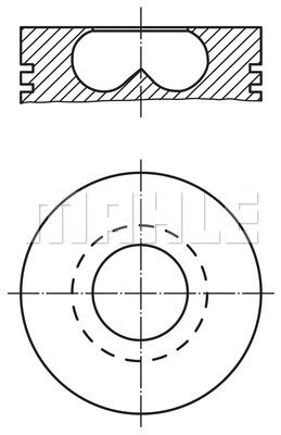 PISTON+SEGMAN - FEDERAL - 3S7Q 6K100 EAB