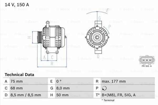 ALTERNATÖR - BOSCH - 3M5T 10300 NC