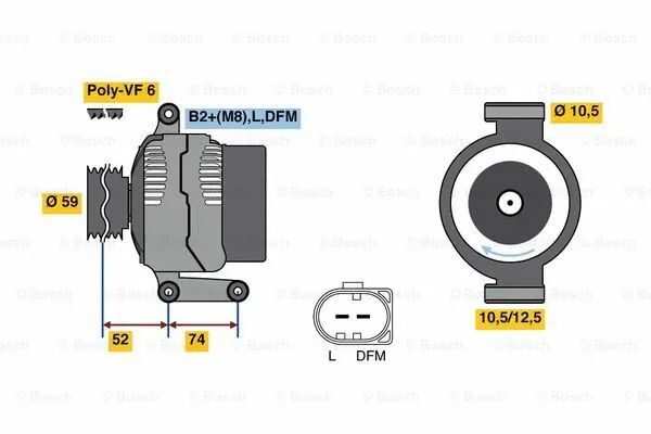 ALTERNATÖR - BOSCH - AC1T 10300 BB