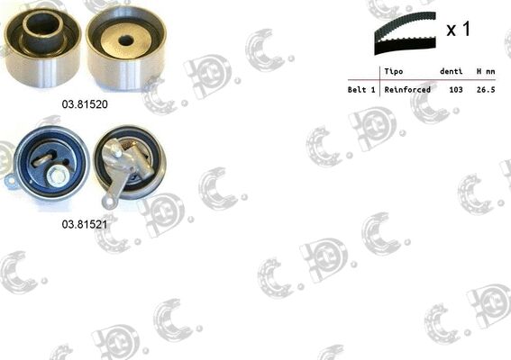TRIGER SETI - SKF - 6M34 6268 AA