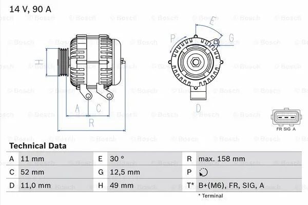 ALTERNATÖR - BOSCH - 2S6T 10300 DE