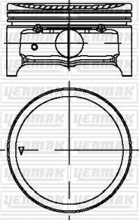 PISTON+SEGMAN - FEDERAL - 1S7G 6110 DF1