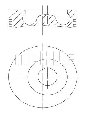 PISTON+SEGMAN - FEDERAL - XS4Q 6102 BA