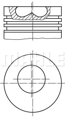 PISTON+SEGMAN - FEDERAL - 1S4Q 6102 BA