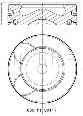 PISTON+SEGMAN - FEDERAL - 9M5Q 6K108 BA