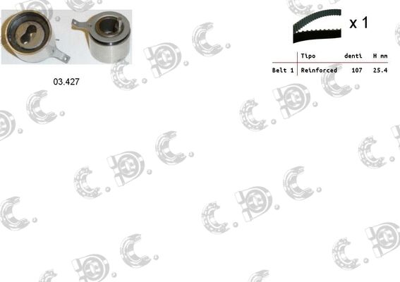 TRIGER SETI - CONTITECH - 96352965