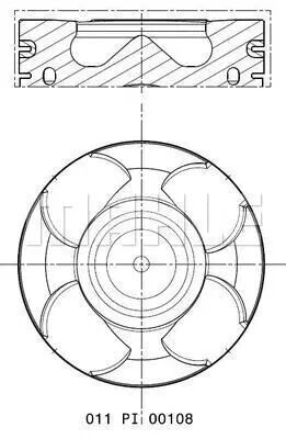 PISTON+SEGMAN - OE-OPEL - 625000