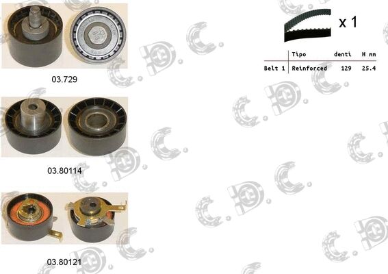 TRIGER SETI - DAYCO - 988M 6268 A2A