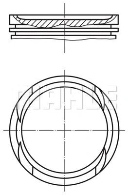 PISTON+SEGMAN - OE-OPEL - 625072